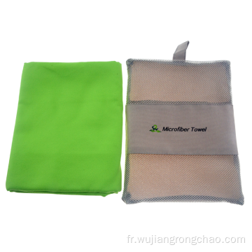 Serviette en microfibre de plage/bain/salle de sport/de voyage personnalisée à séchage rapide